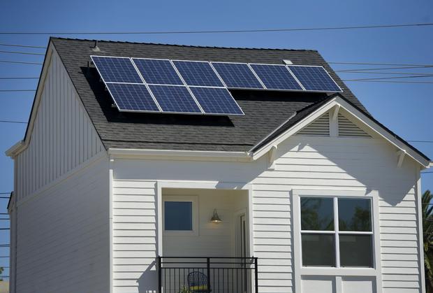 Solar panels on new homes 