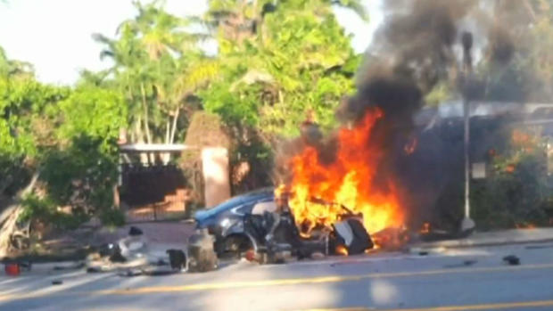 Fort Lauderdale fatal Tesla crash 