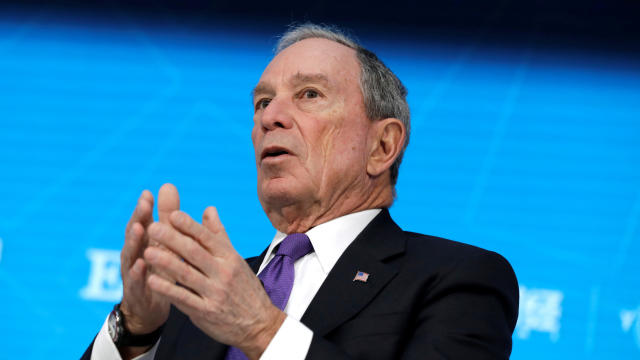 Michael Bloomberg speaks during One-on-One discussion panel with IMF Managing Director Lagarde 