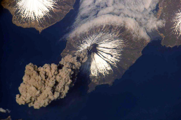 FILE:  Eruption of Cleveland Volcano 