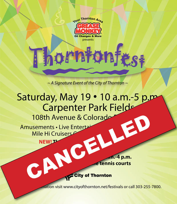 Thorntonfest Cancelled 