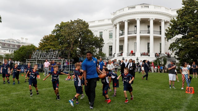 U.S. President Trump hosts White House Sports and Fitness Day in Washington 