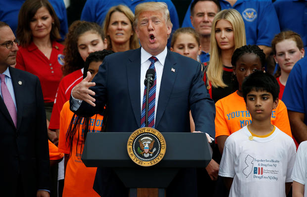 U.S. President Trump hosts White House Sports and Fitness Day in Washington 