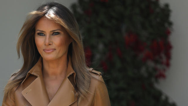 First Lady Melania Trump Speaks On The Launch Of Her Initiatives In The Rose Garden Of White House 