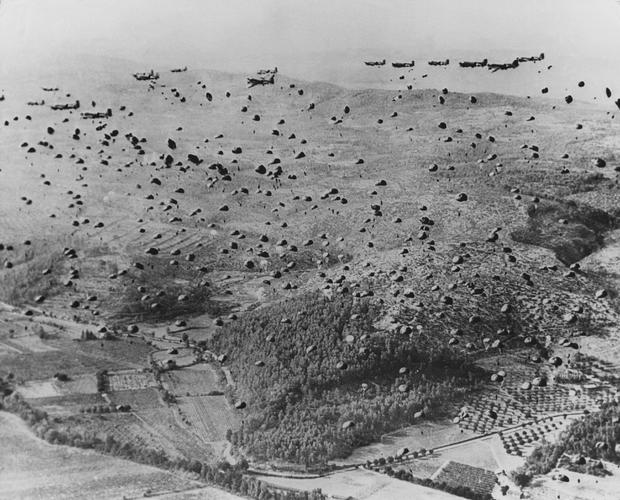 Paratroopers Landing in France 
