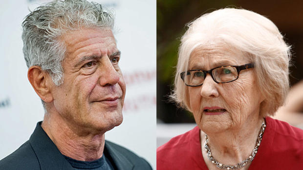 Anthony Bourdain and Marilyn Hagerty 