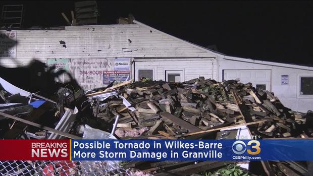 Strong Storm In Wilkes-Barre Damages Businesses, Overturns Cars 