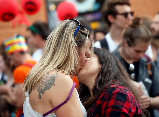 Revellers participate in Gay Pride Parade in Ljubljana 