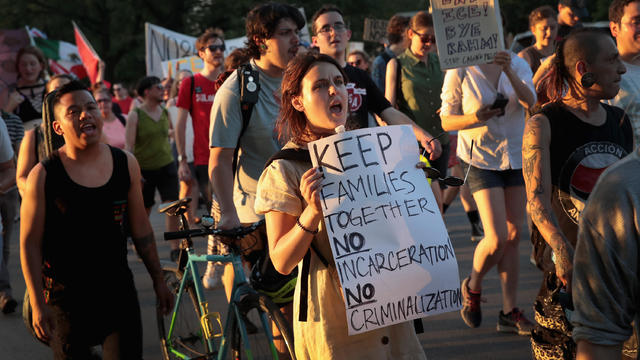 Protestors In Chicago Rally Against Mass Detention Of Undocumented Immigrants 