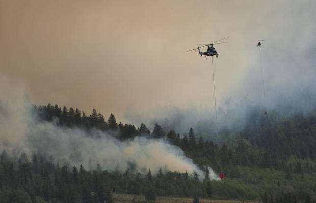 Weston Pass fire 2 helicopters 6-29-18 copy 