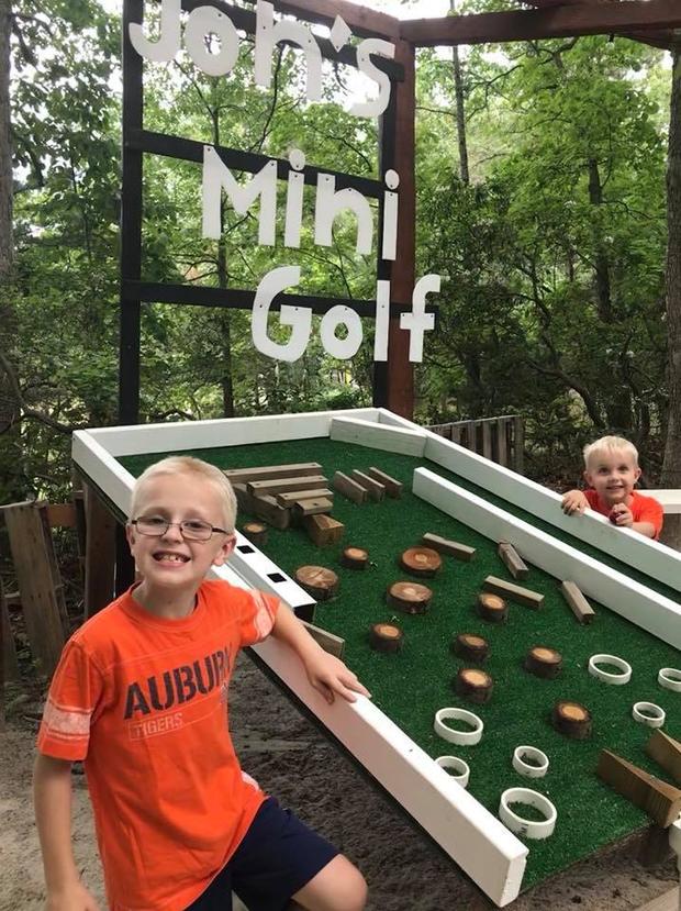 jon's mini golf Medford Lakes Teen Builds Mini-Golf Course 