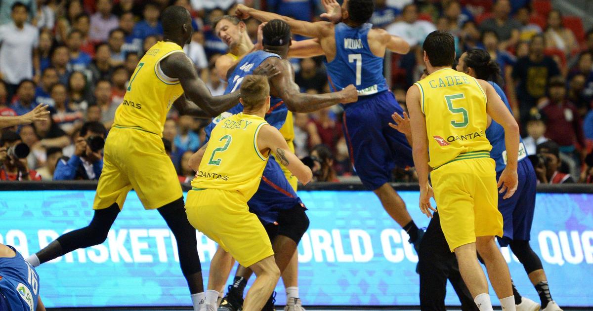 FIBA World Cup brawl: Philippines, players fight in basketball qualifier game - CBS News