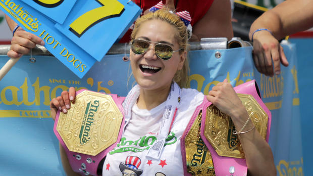 Competitive Eaters Gorge At Annual Nathan's Hot Dog Eating Contest 