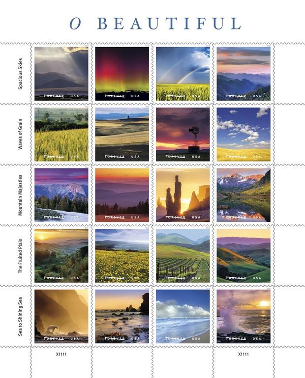 O Beautiful stamps 2 (USPS) 