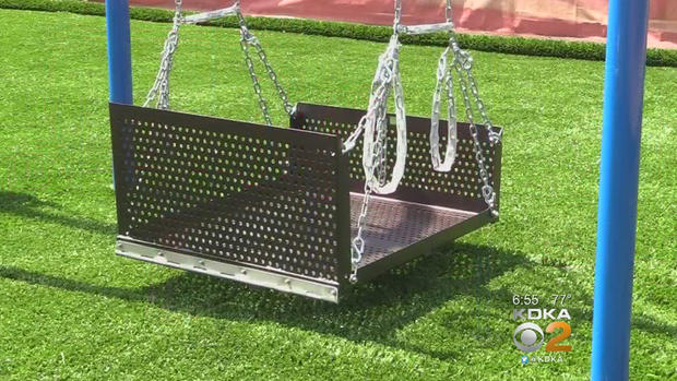 wheelchair accessible swing north belle vernon community bank park 