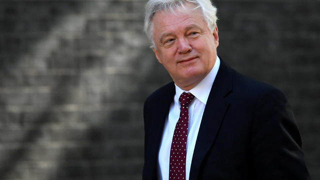 FILE PHOTO: Britain's Secretary of State for Departing the EU David Davis arrives in Downing Street in London 