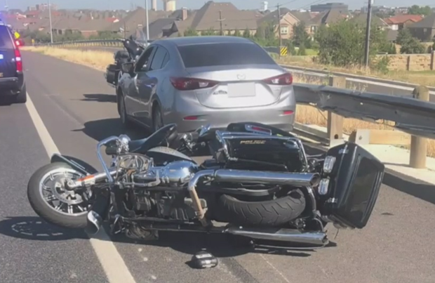 officer motorcycle struck 