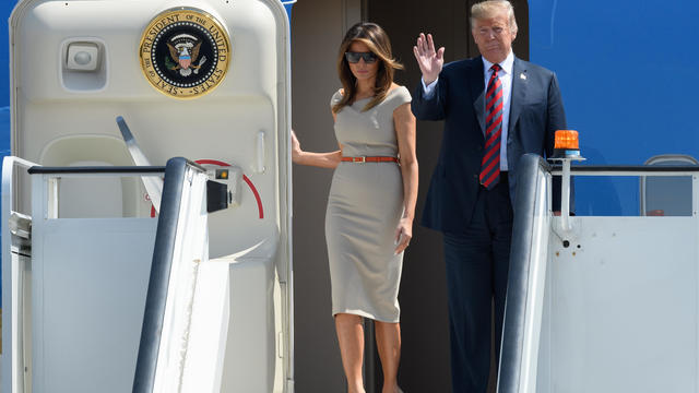 President Donald J. Trump And The First Lady Arrive In The UK 