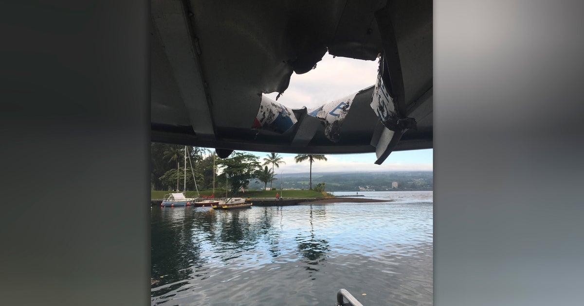 Lava bomb crashes through roof of Hawaii tour boat, injuring 23