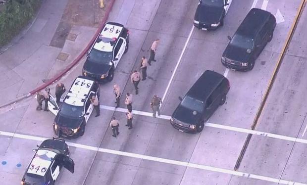 Man Barricades Himself In LA Sheriff's Cruiser In Montebello 
