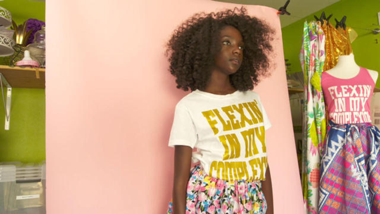 Flexin' in my complexion: Girl turns bullying experience into a booming  business - CBS News