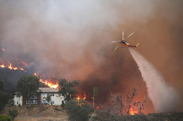 Record Heat Fuels Holy Fire In Southern California, Threatening Homes 