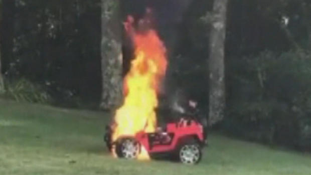 Toy car fire 