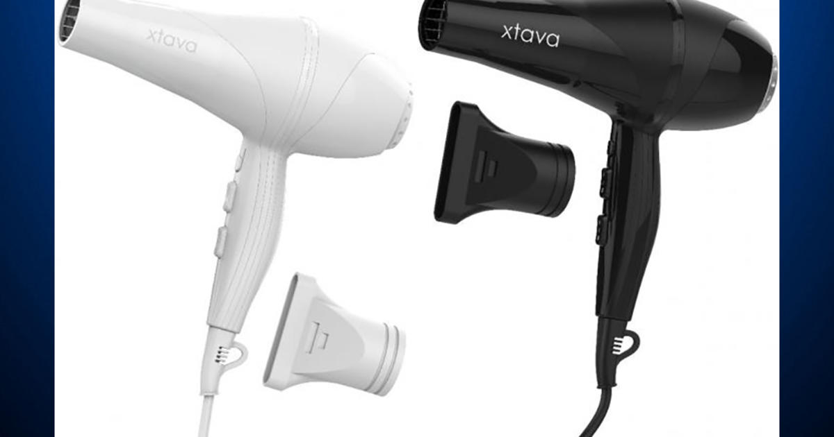 Xtava Allure Hair Dryers Recalled After Almost 200 Reports Of Overheating,  Melting, Exploding & Catching Fire - CBS Pittsburgh