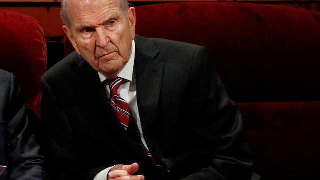 Then-Mormon Apostle Russell M. Nelson waits for the first session of the Church of Jesus Christ of Latter-day Saints' 187th semiannual general conference to start in Salt Lake City, Utah, Sept. 30, 2017. 