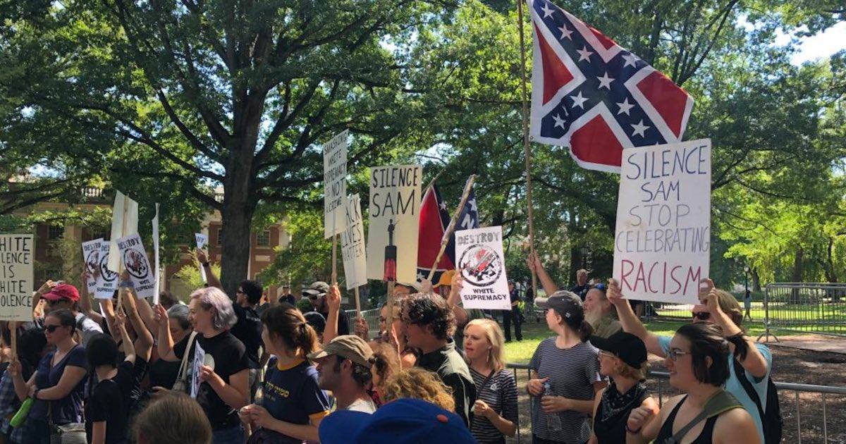 7 Arrested As Protesters Gather After Confederate Monument Toppled ...