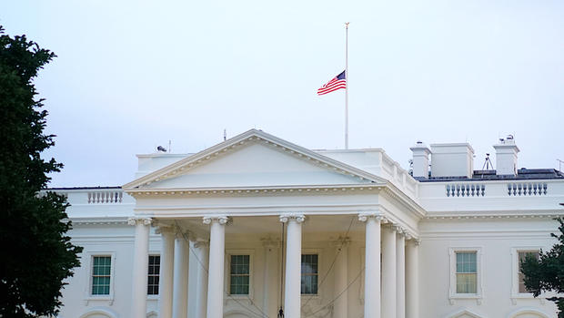 McCain - White House flag 
