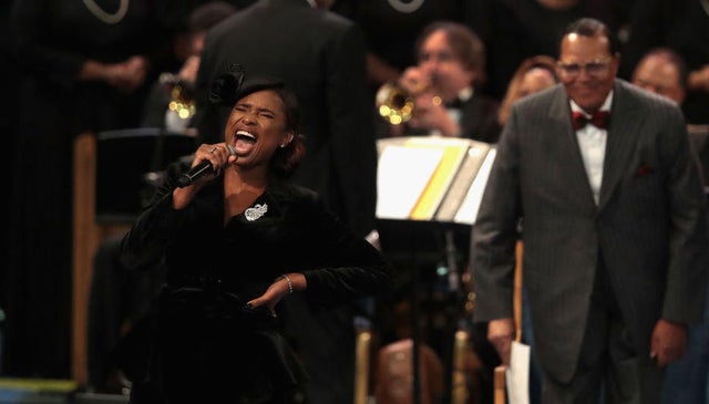 Jennifer Hudson performs 