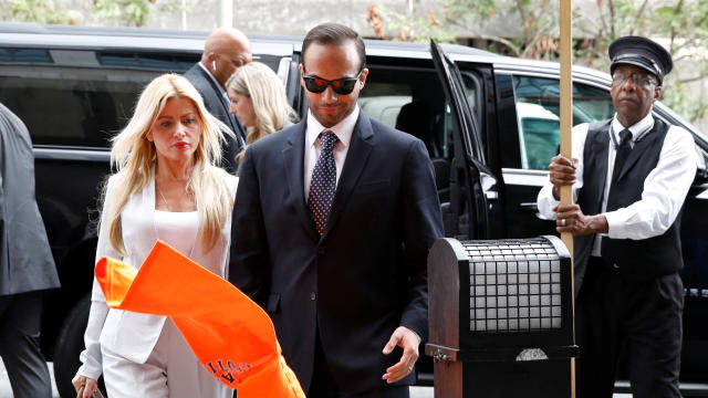 George Papadopoulos arrives arrives for his sentencing hearing at U.S. District Court in Washington 