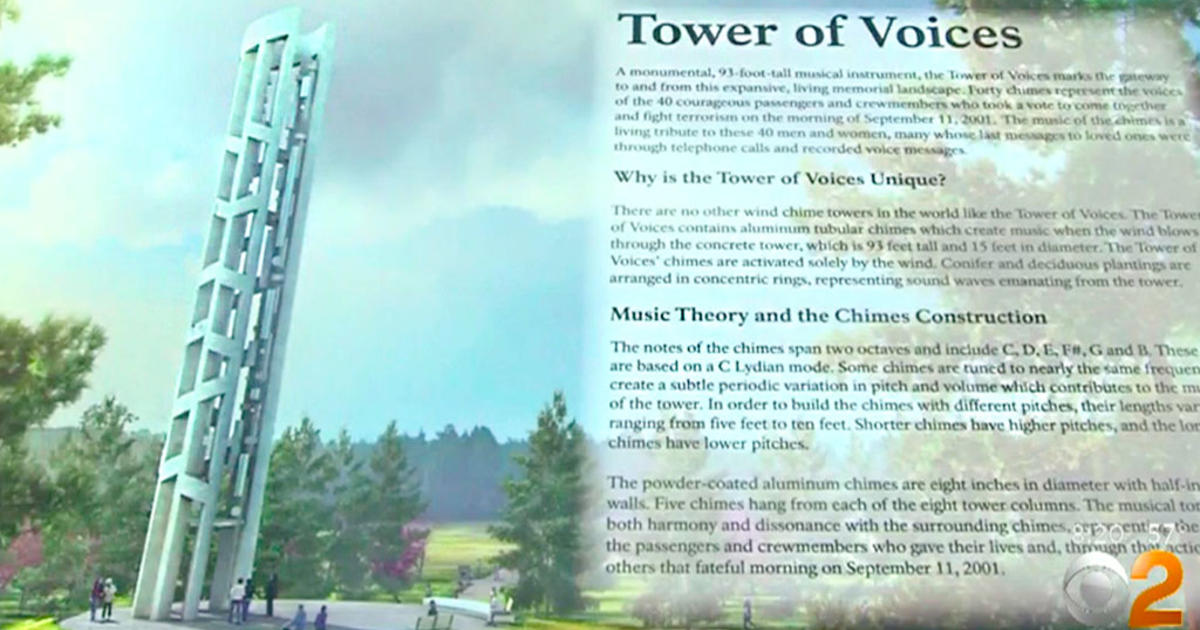 Tower Of Voices Honors Flight 93 Victims Of 911 Cbs New York