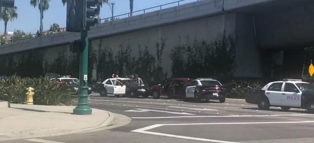 Stolen Car Slams Into Police Cruiser During Anaheim Chase 