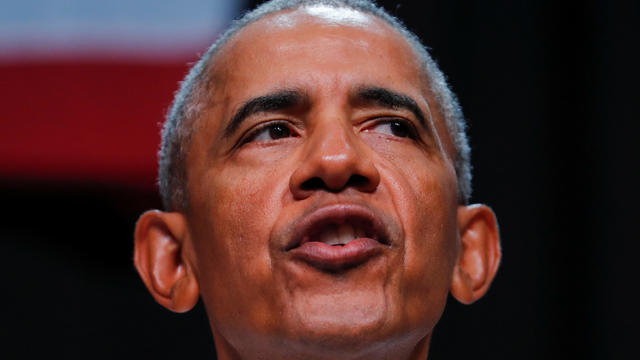 Former U.S. President Barack Obama participates in a Democratic political rally ahead of the midterm elections in California 