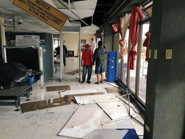 Tuguegarao Airport is damaged due to Typhoon Mangkhut 