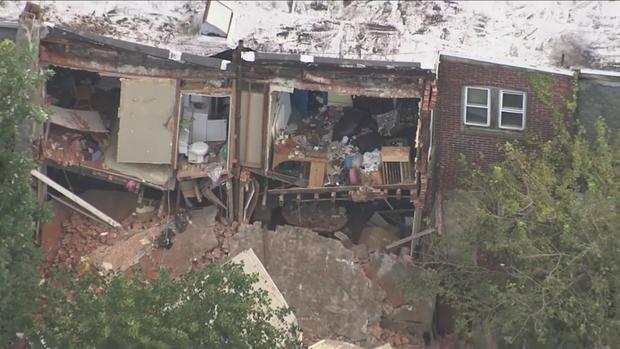 Partial House Collapse Under Investigation In Logan Section Of Philadelphia 