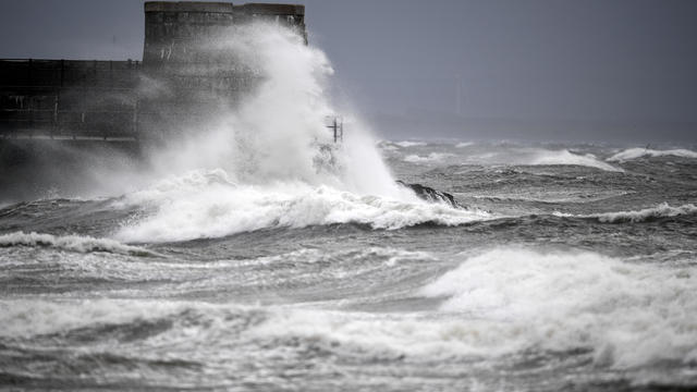 Storm Ali Makes Landfall On The British Coast 