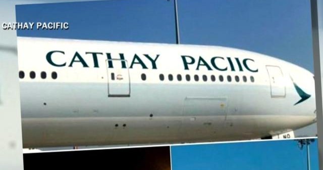 Cathay Pacific Airways misspells company name on plane CBS News