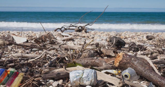 The top 10 most common beach trash items CBS News