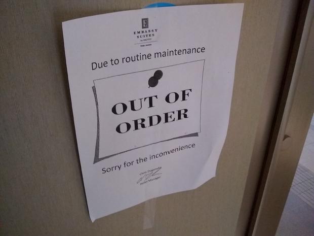 Sign At Embassy Suites 