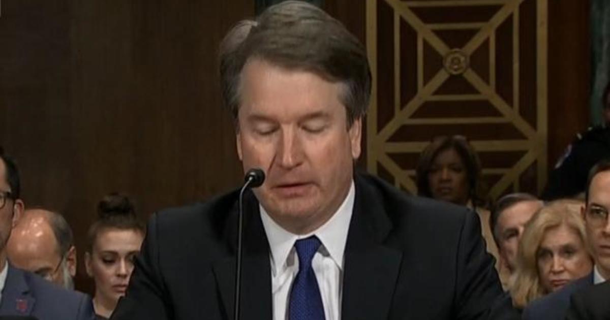 Brett Kavanaugh Gets Emotional Says Daughter Suggested Praying For Accuser Cbs News 