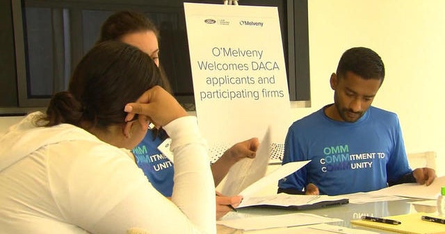 People renew their DACA application - CBS News