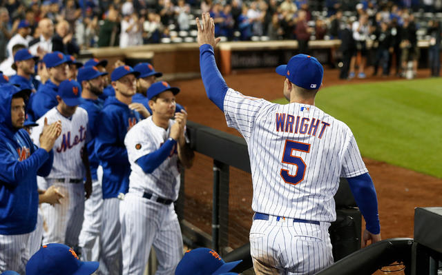 David Wright Waves Goodbye After Final Game For Mets - CBS New York