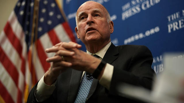 California Governor Jerry Brown Speaks At The National Press Club 