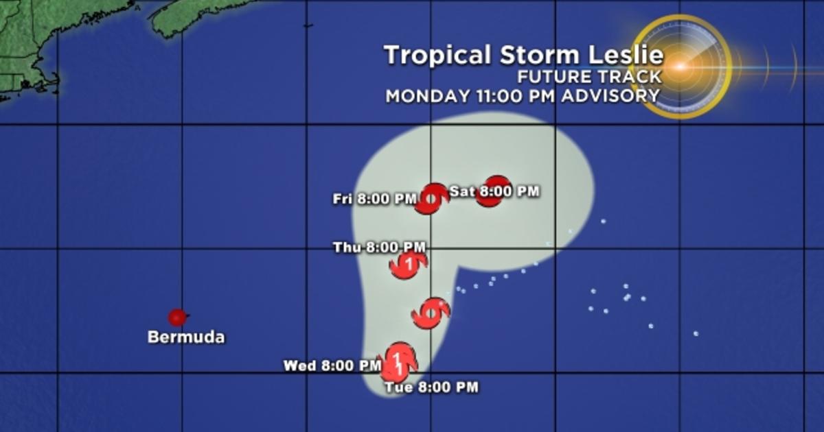 Tropical Storm Leslie Maintains Strength In Central Atlantic CBS Miami