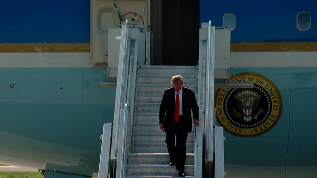 President Donald Trump - Leaving Plane - Air Force One 