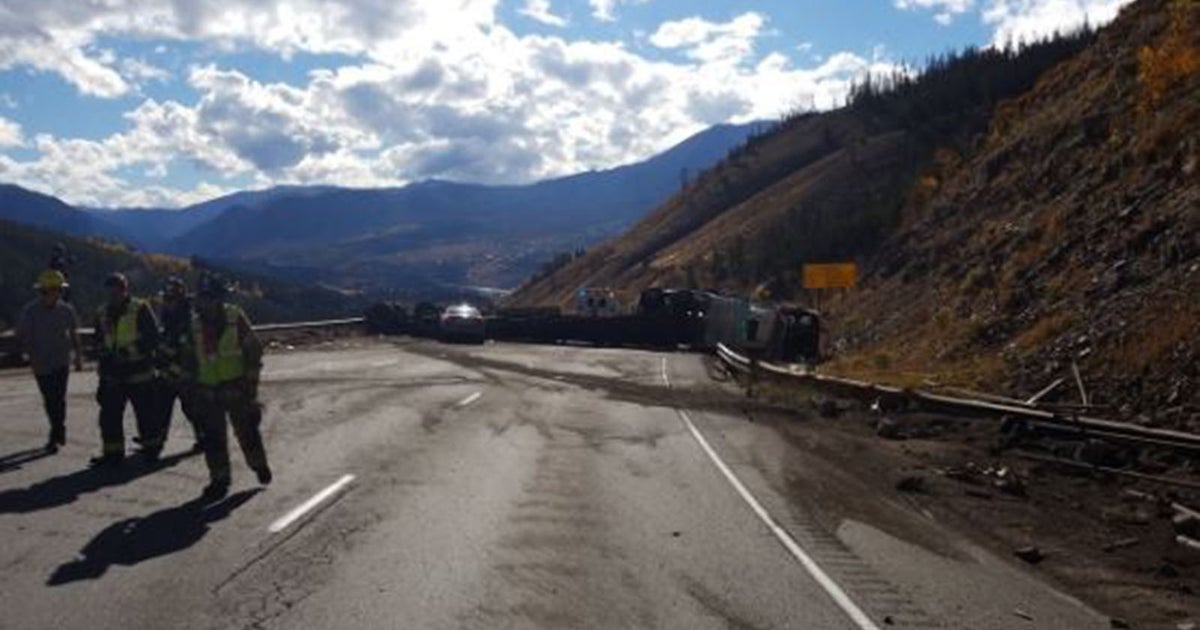 I-70 Reopened After Semi Carrying Pipes Rolls Over Closing Both ...