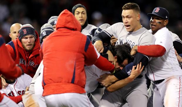Yankees Red Sox brawl 